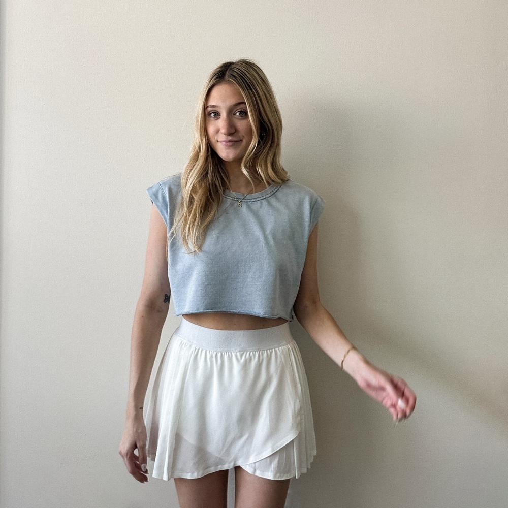 White Skort